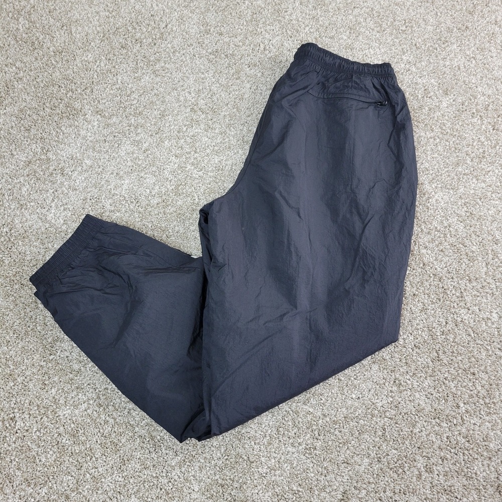 Nike Mens Large Black‎ White Jogger Sweartpants Track Windbreaker Softshell